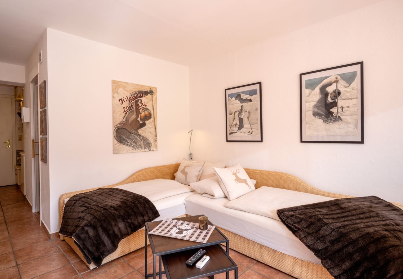 Studio in Kirchberg in Tirol - Bergblick with private sauna