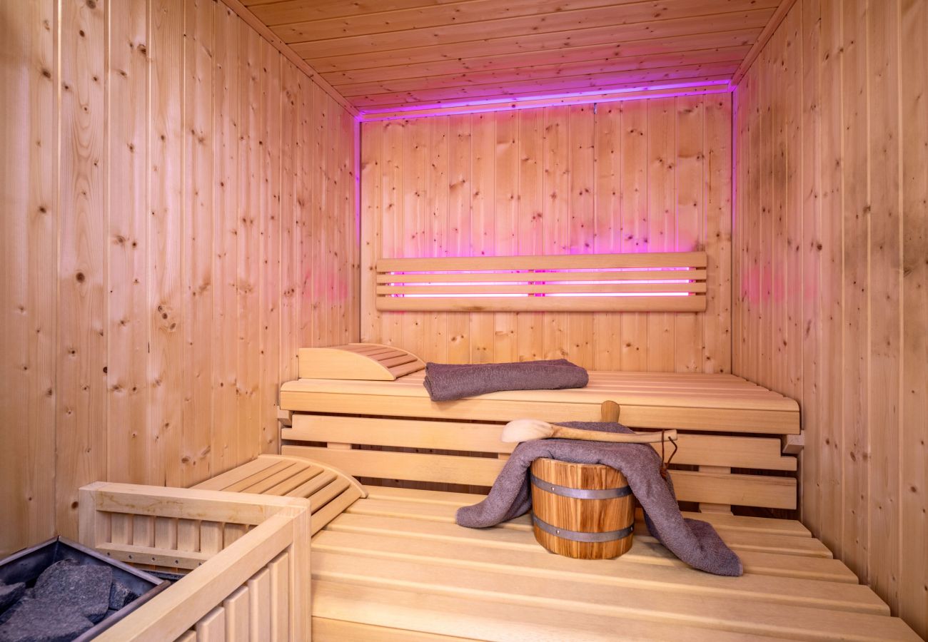 Studio in Kirchberg in Tirol - Bergblick with private sauna